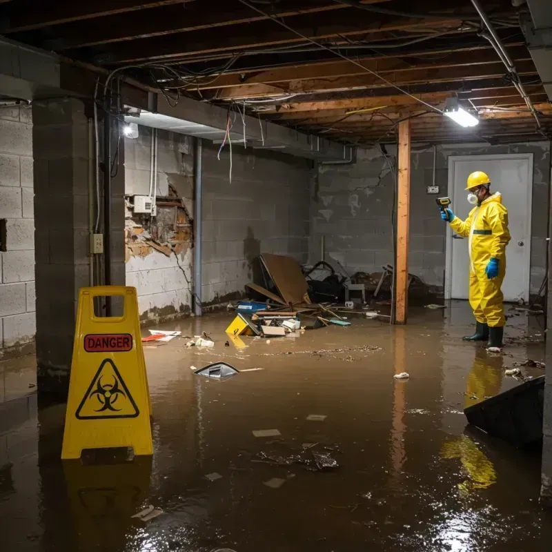 Flooded Basement Electrical Hazard in Ames, IA Property